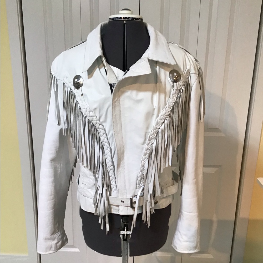 Vintage ladies leather jacket .